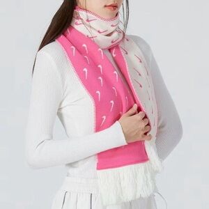 Nike Pink and Cream Scarf